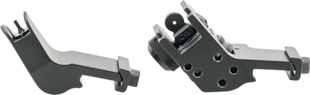 JE FIXED FRONT/REAR SIGHT 45 DEGREE OFFSET ALUMINUM BLK