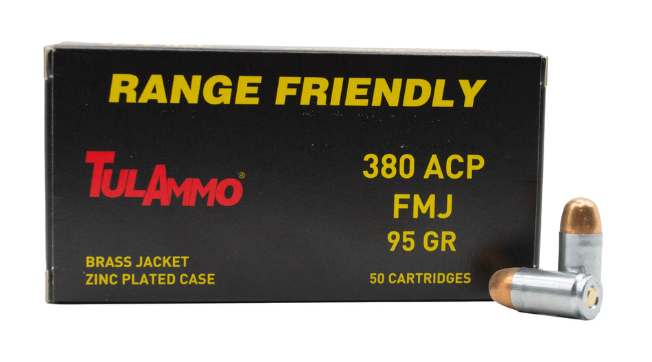 Tulammo .380 ACP/Auto Steel 95gr FMJ Ammo