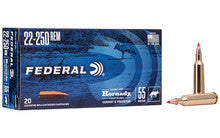 Federal .22-250 Remington Varmint & Predator 55gr V-Max Ammo