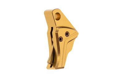 Tyrant CNC Improved Tyrant Trigger System, Trigger Shoe, Fits Glock Gen 3-4, Anodized Finish, Gold Body with Gold Safety Blade TD-GTRIG-3-4-GOLD-GOLD