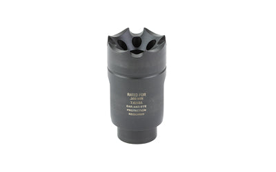 Ultradyne USA ATHENA Linear Compensator, 308 Winchester/762NATO, Fits AR-10s with 5/8X24 Threads, Black, 4.6 oz., 416 Stainless Steel, Includes Shrouded Timing Nut UD10690