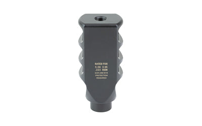 Ultradyne USA Pegasus Compensator Muzzle Brake with Timing Nut, AR, 223 Remington/556NATO, 1/2X28 Thread, 1.25" Outside Diameter, 416 SS, Black Nitride Finish UD11010