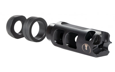 Ultradyne USA Pulse Compensator Muzzle Brake with Timing Nut, AR, 223 Remington/556NATO, 1/2X28 Thread, .750" Outside Diameter, 416 SS, Black Nitride Finish UD11160
