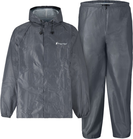 FROGG TOGGS RAIN SUIT MENS ULTRA LITE 2 LG CARBON BLACK