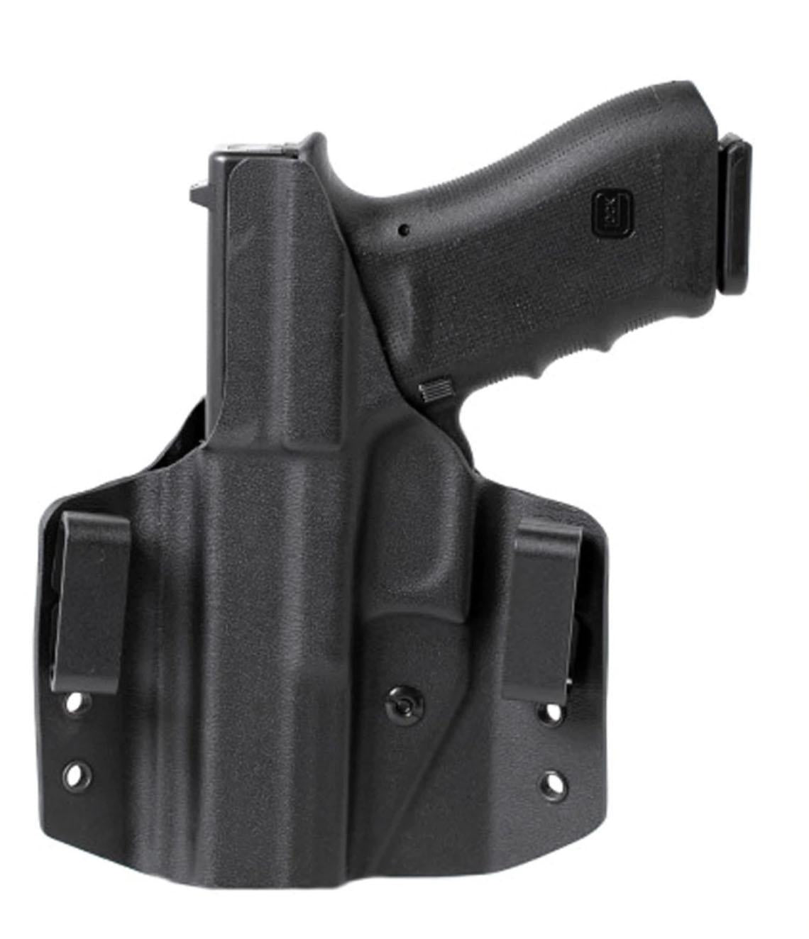 Uncle Mike's 54CCW67BGR CCW Holster OWB Black Boltaron Belt Slide Compatible w/Glock 42 Right Hand