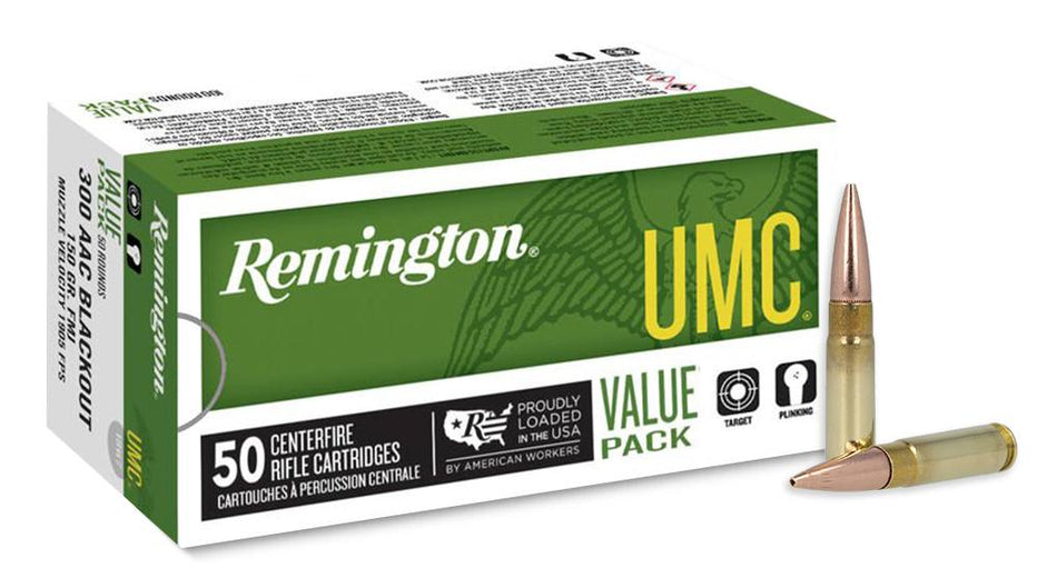 Remington .300 AAC Blackout UMC 150gr FMJ Ammo