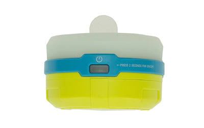 UST - Ultimate Survival Technologies Spright Lantern, 3 Modes: High (100 Lumens), Low (50 Lumens), and Nightlight (10 Lumens), 3AA Batteries (Not Included), Yellow/Blue 1146778