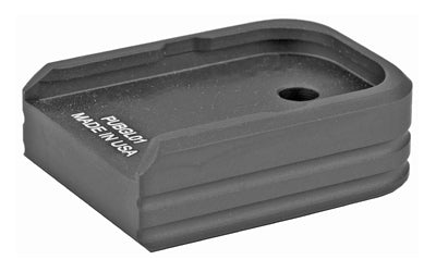 Leapers, Inc. - UTG +0 Base Pad, Aluminum, Matte Black Color, Anodized Finish, Fits Glock Double Stack Small Frame Magazines PUBGL01