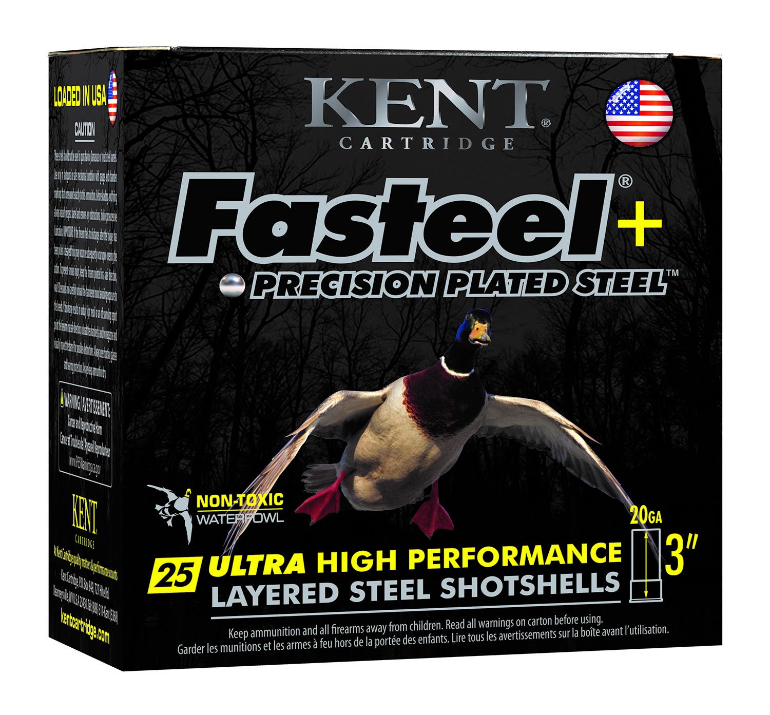 Kent Cartridge Fasteel+ Waterfowl 20 Gauge 3" 1 oz #4/6 Shot