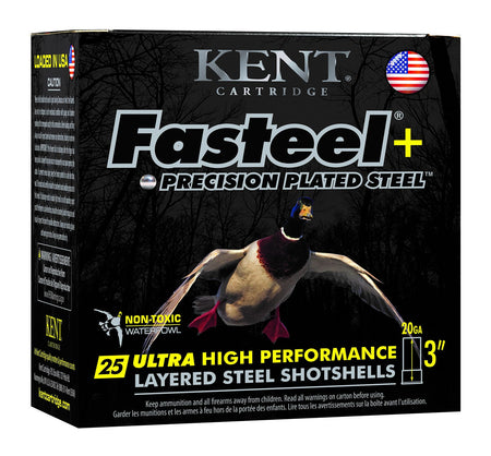 Kent Cartridge Fasteel+ Waterfowl 20 Gauge 3" 1 oz #4/6 Shot