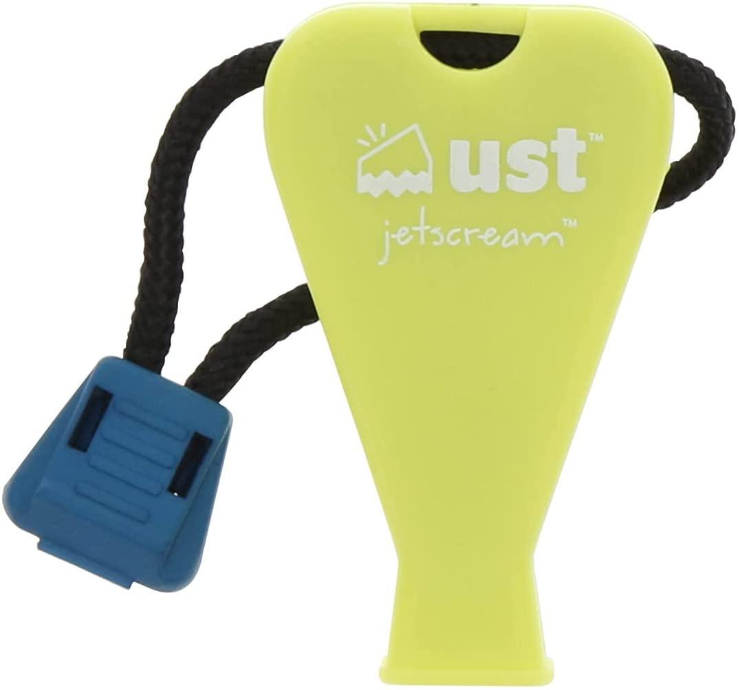 UST Ultimate Survival JetScream Whistle -Yellow – Black Basin