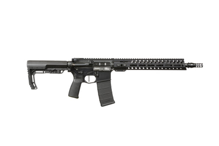 Patriot Ordnance Factory 02045 Minuteman 5.56x45mm NATO 30+1 13.75" Black Steel Threaded Barrel, Black Anodized Aluminum Receiver, 13" Renegade Rail Handguard