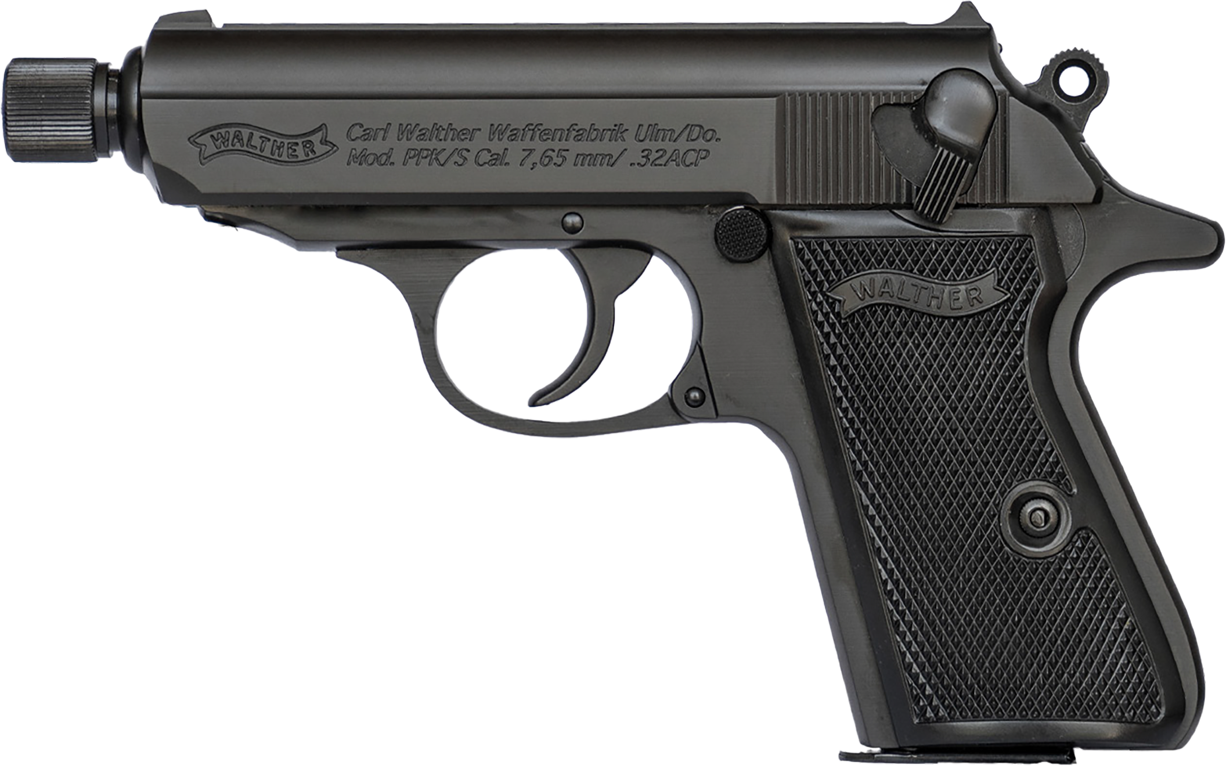 Walther Arms PPK/S 32 ACP 7+1 3.30" Black