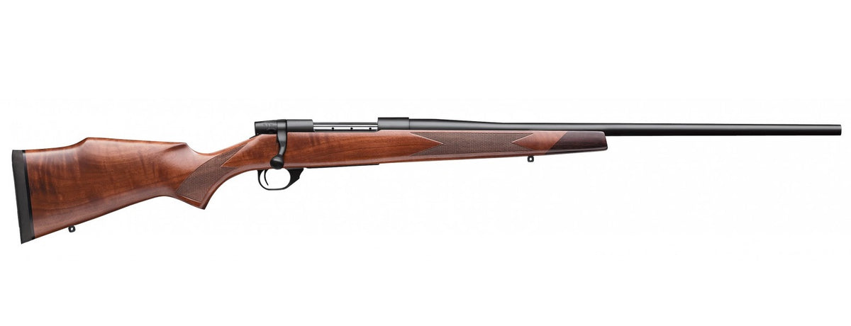 Weatherby VDT306SR2T Vanguard Sporter Full Size 30-06 Springfield 5+1 24" Bead Blasted Blued #2 Threaded Barrel, Matte Blued Drilled & Tapped Steel Receiver, Grade A Turkish Walnut Monte Carlo Stock