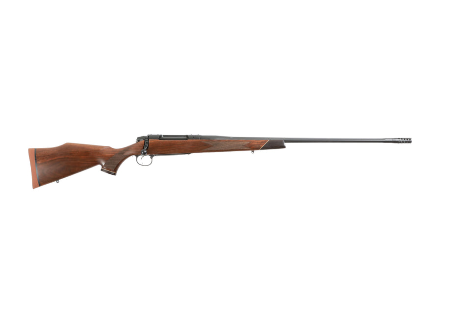 Weatherby 3WASD7MMPR6B 307 Adventure SD Full Size 7mm PRC 3+1 26" Black Cerakote Fluted Threaded Barrel, Graphite Black Cerakote Drilled & Tapped Stainless Steel Receiver, Fixed Walnut Stock