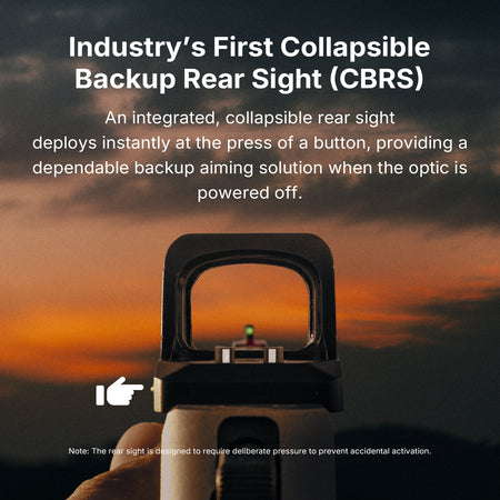 Osight XR Red Dot Sight Enclosed 2/6+32 MOA Multi-Reticle RMR Footprint with Backup Rear Sight