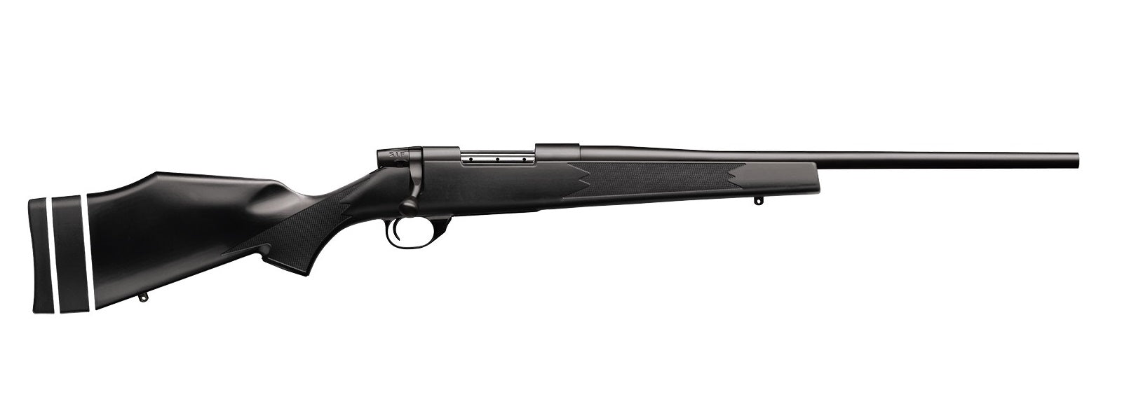 Weatherby VYT7M8RR0T Vanguard Synthetic Compact 7mm-08 Rem 4+1 20" Matte Blued #1 Threaded Barrel, Matte Blued Drilled & Tapped Steel Receiver, Black Adjustable Synthetic Stock