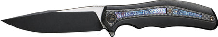 WE KNIFE ZONDA 4.05" BLACK TITANIUM/BLACK STONEWASH