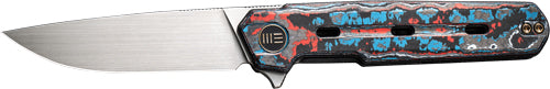 WE KNIFE NAVO 3.25" NEBULA FAT CARBON FIBER/SATIN LINER LOCK