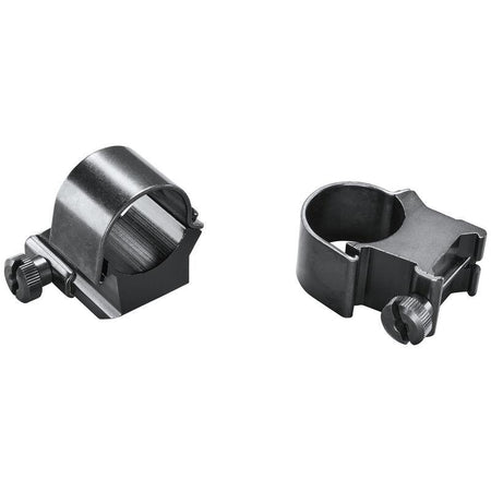 Weaver 1" Ring Detachable Top Mount Medium EXT Black Clam