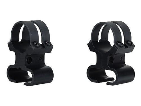 Weaver See-Thru Steel Lock Ringmount (Baseless System) - 1" .22 Tip Off Black