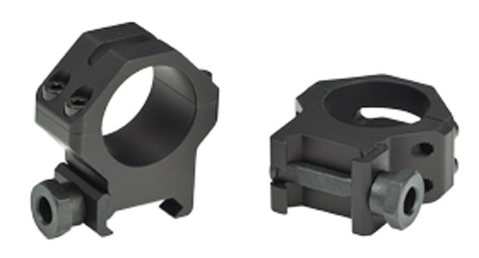 Weaver 4-Hole Tactical Picatinny Aluminum Scope Rings - Matte - 1" Medium