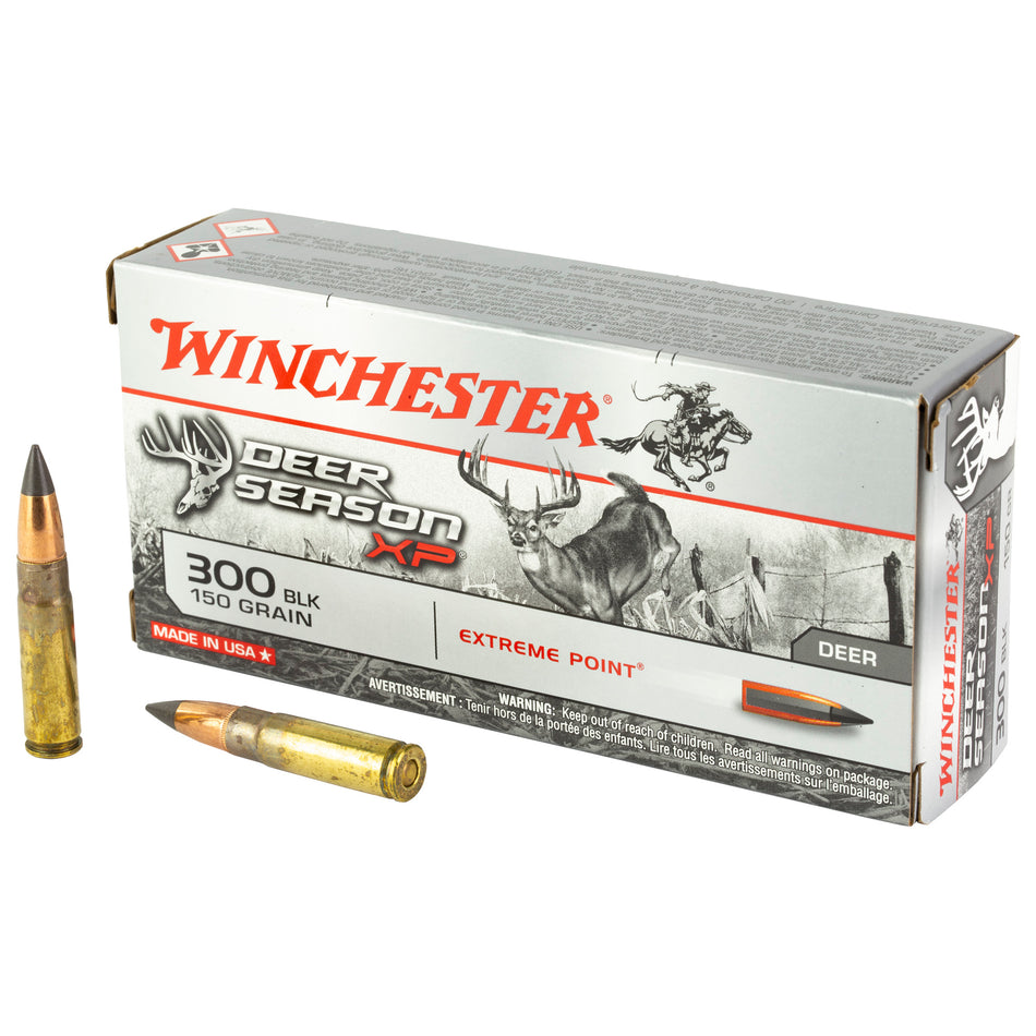 Winchester .300 AAC Blackout Deer Season XP 150gr Extreme Point Ammo