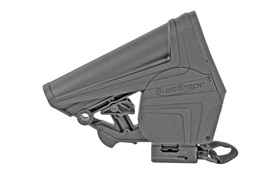 WMD Guns SlingStock Elite, Black, Fits Milspec AR15, Built-in Retractable Sling with QD Picatinny and Swivel Attachments SSE