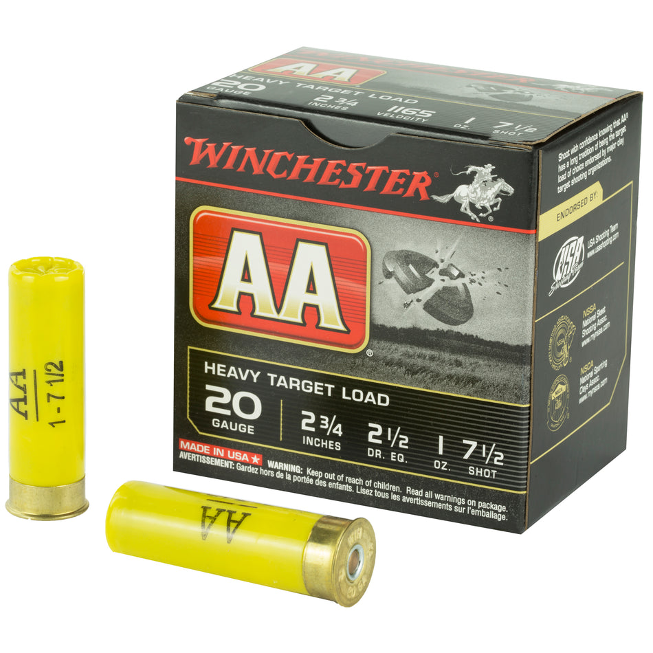 Winchester AA Heavy Target Load 20 Gauge 2.75'' 1 oz #7.5 Shot
