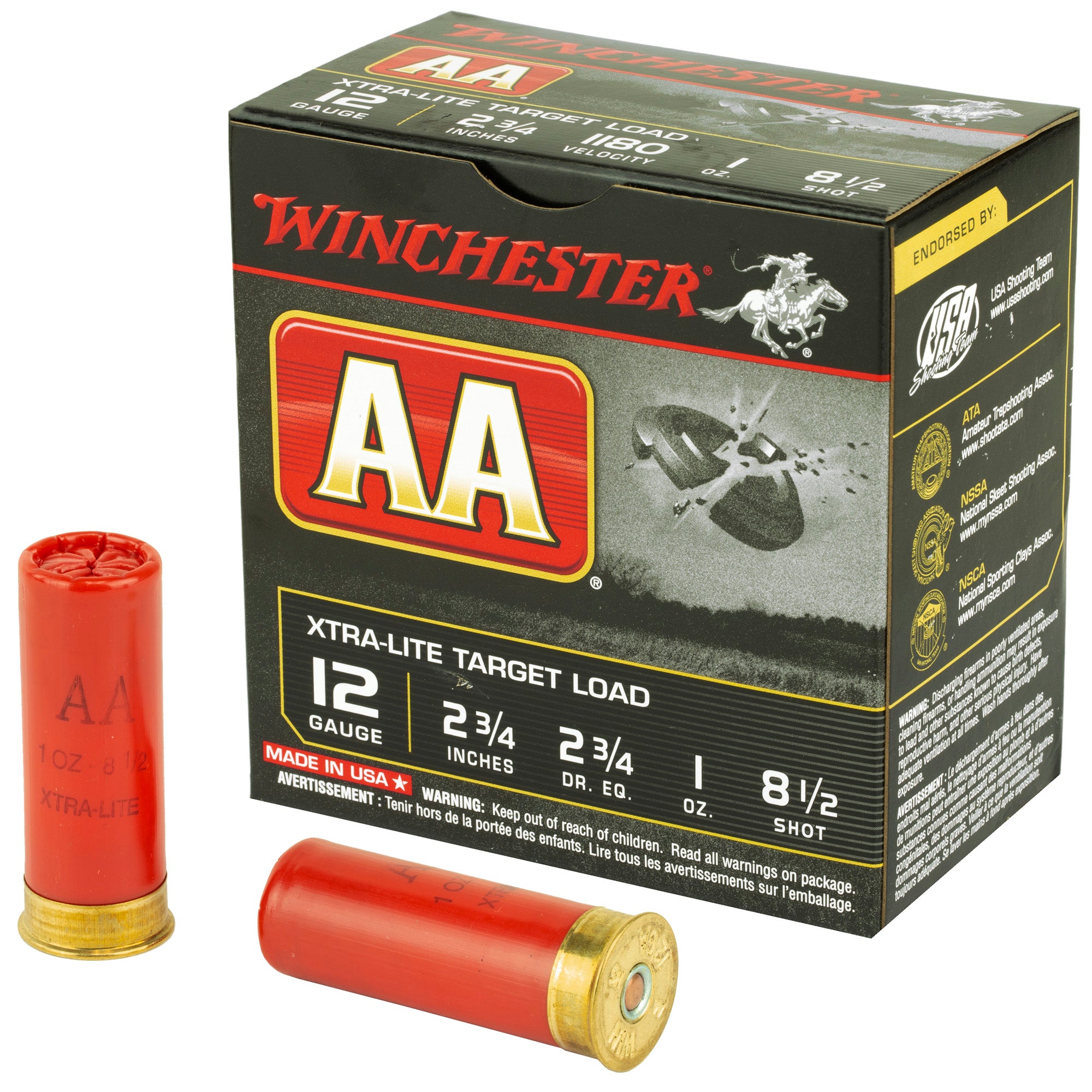 Winchester AA Xtra-Lite 12 Gauge 2 3/4'' 1 oz #8.5 Shot