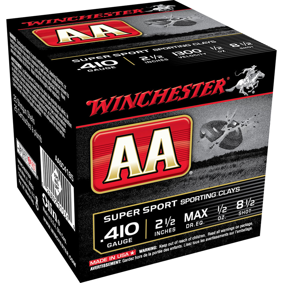 Winchester AA Supersport Sporting Clay .410 Bore 2.5 in 1/2 oz #8