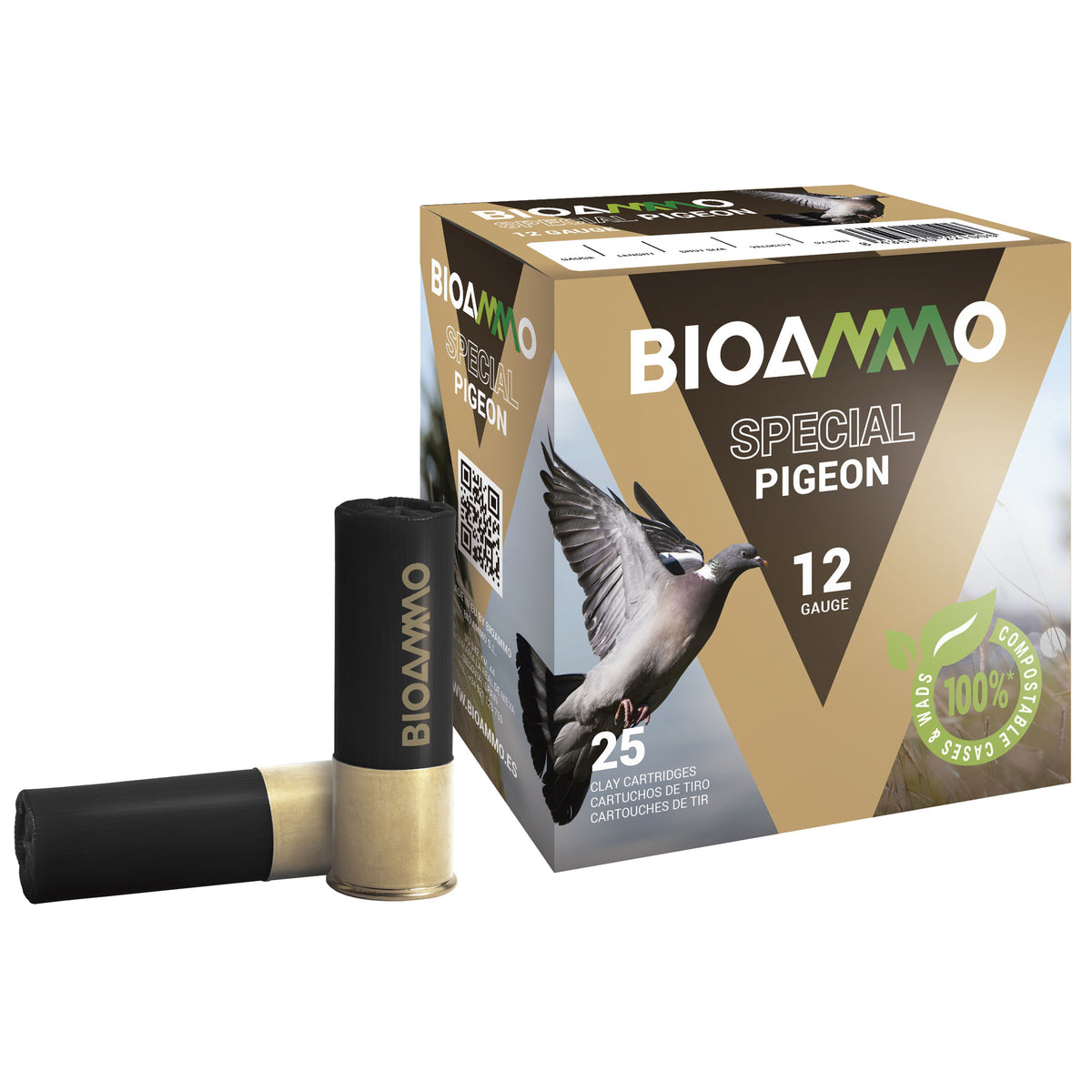 Winchester BL3680 BIOAMMO DOVE & PIGEON 12 Gauge 2-3/4 1-1/4oz #8