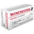 Winchester 7.62x25mm Tokarev Metric Calibers 85gr FMJ Ammo
