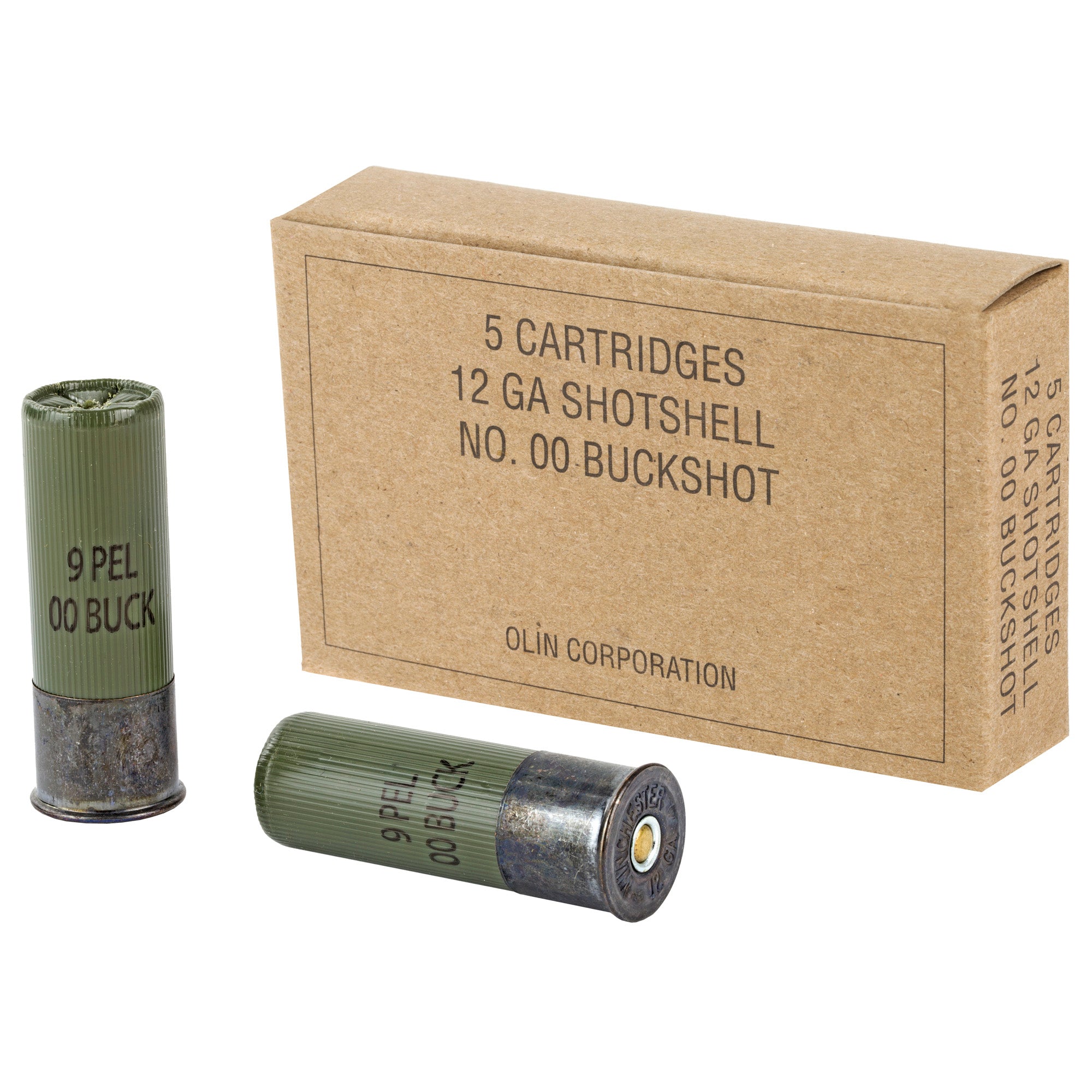 Winchester  Military Grade Buffered 12 Gauge 2 3/4" #00 Buckshot