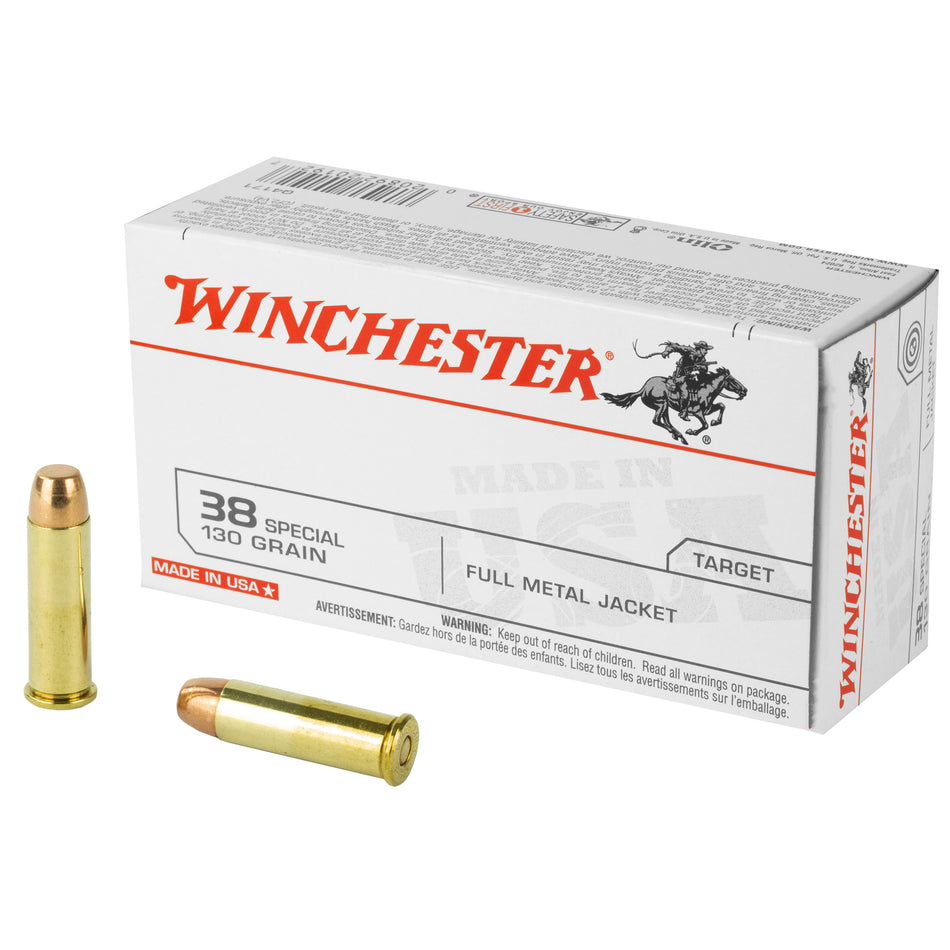 Winchester .38 Special 130gr FMJ Ammo