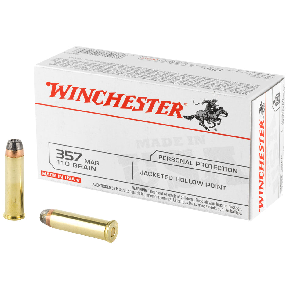 Winchester Q4204 USA Jacketed Hollow Point 110 Grain .357 Magnum 1295 fps