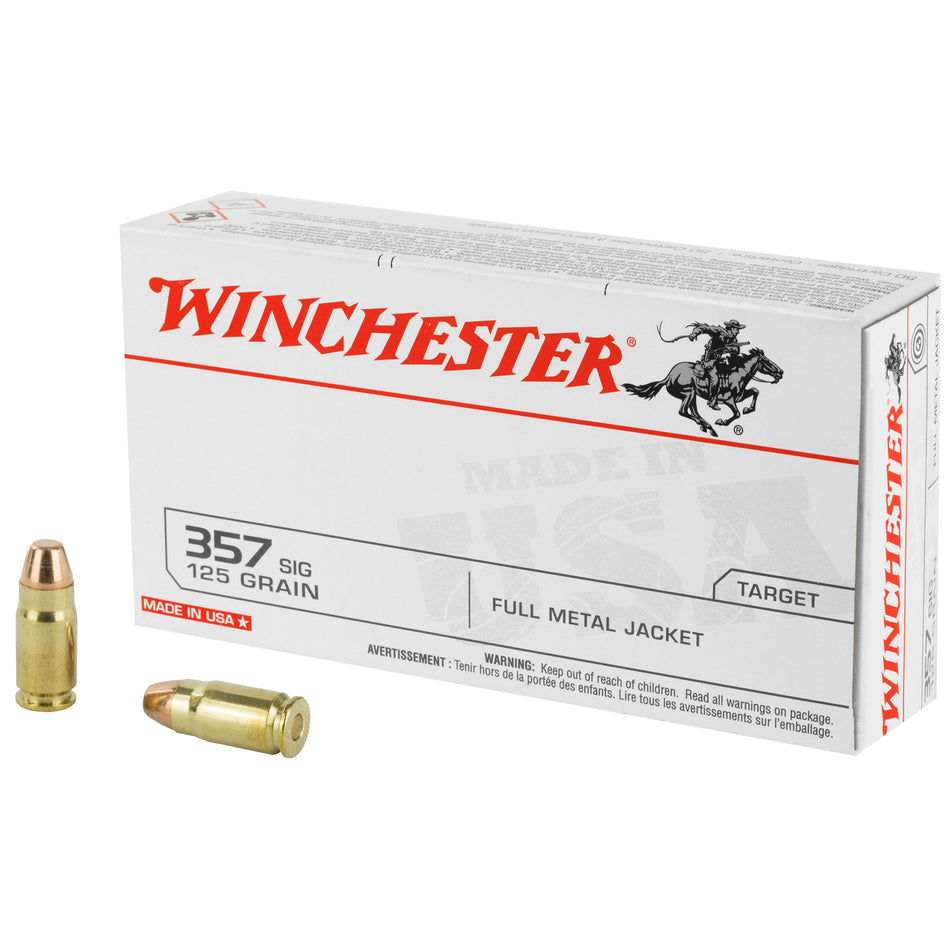 Winchester .357 Sig USA 125gr FMJ Ammo