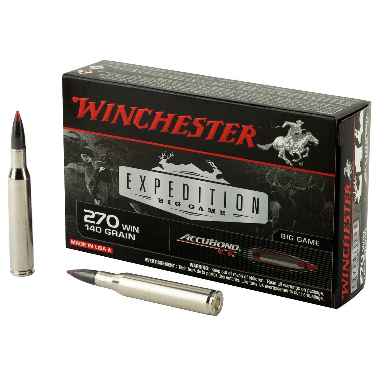 Winchester .270 Winchester Expedition Big Game 140gr PolyTip Ammo