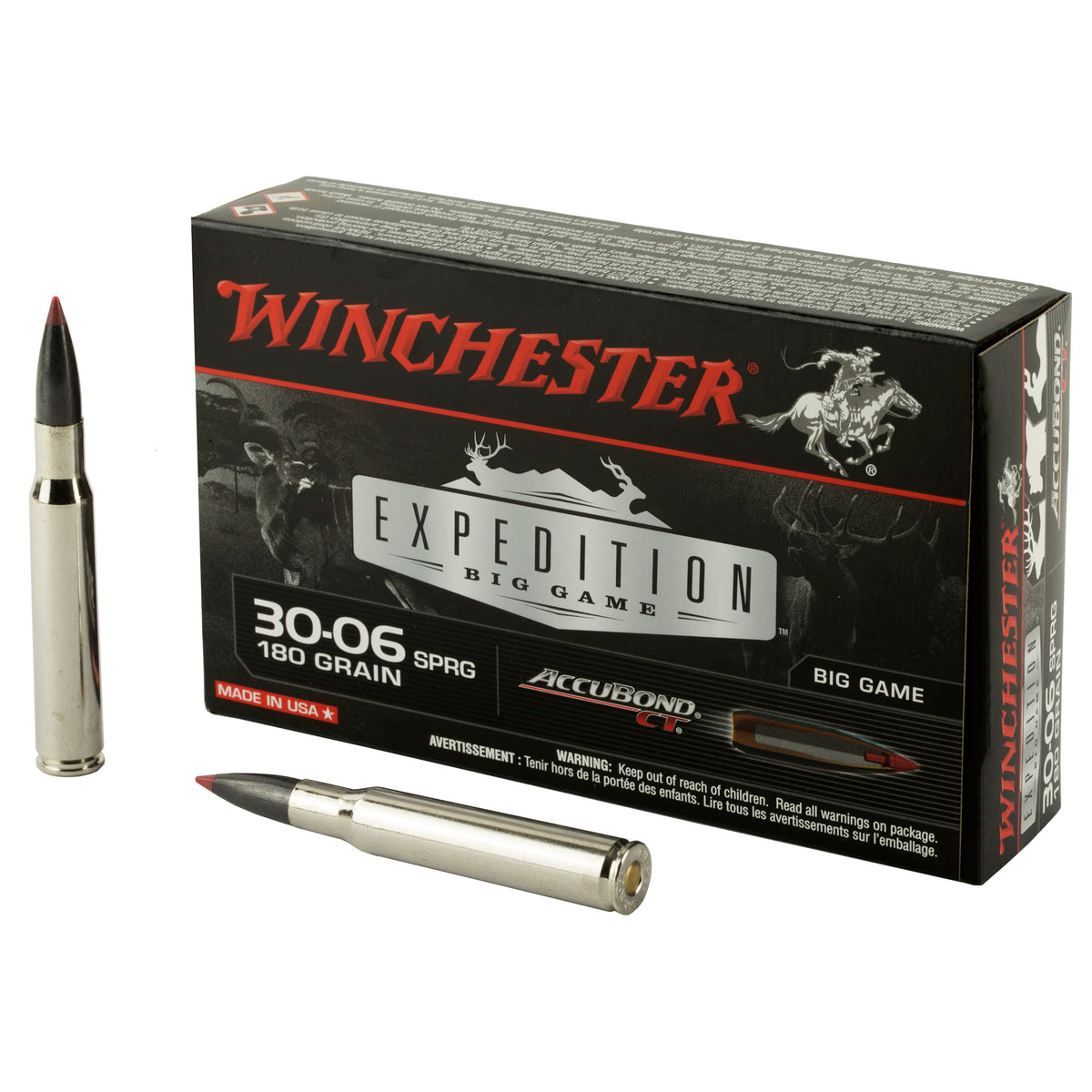 Winchester .30-06 Springfield Expedition Big Game 180gr PolyTip Ammo