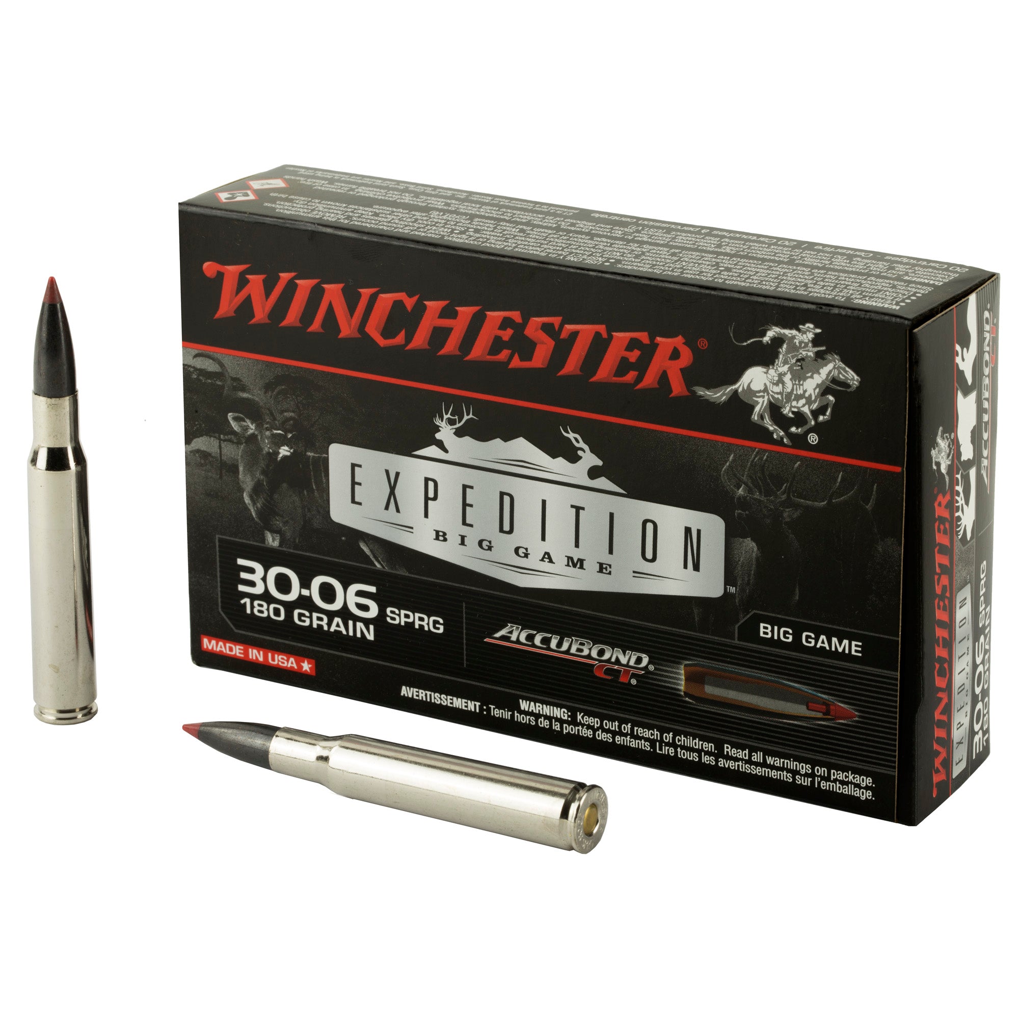 Winchester .30-06 Springfield Expedition Big Game 180gr PolyTip Ammo