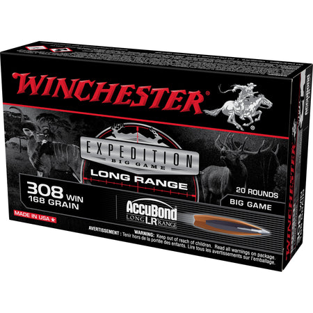 Winchester .308 Win Expedition Big Game 168gr AccuBond Long-Range Ammo