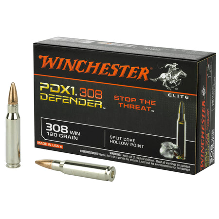 Winchester .308 Win / 7.62x51mm PDX1 Defender 120gr JHP Ammo