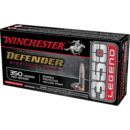 Winchester .350 Legend Defender 160gr Bonded Protected HP Ammo