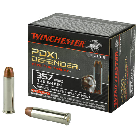 Winchester .357 Magnum PDX1 Defender Elite 125gr BHP Ammo
