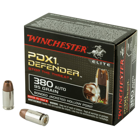 Winchester .380 ACP Defender Elite 95gr Bonded JHP Ammo