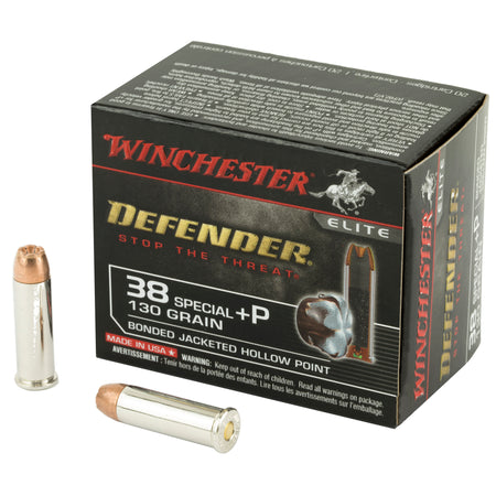 Winchester .38 Special +P PDX1 Defender 130gr Bonded JHP Ammo