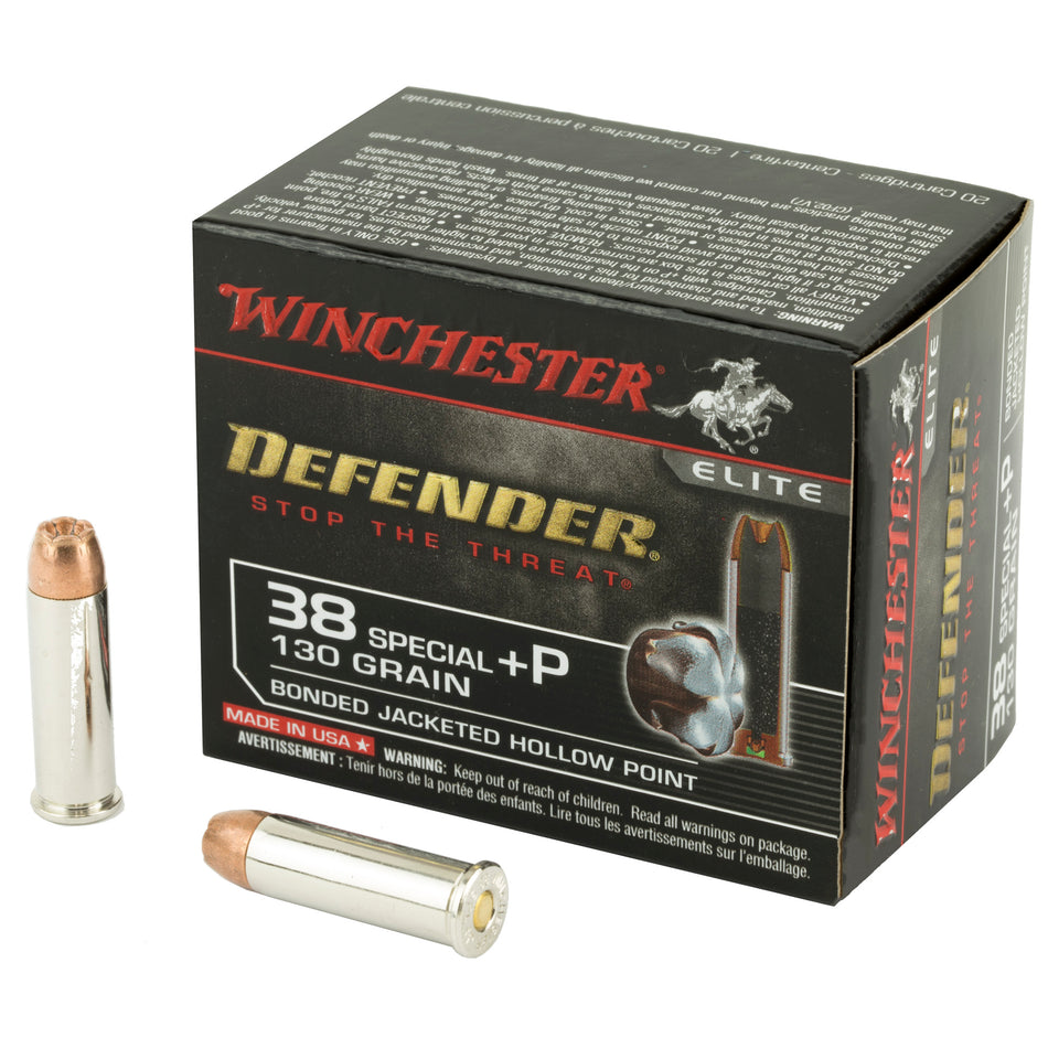 Winchester .38 Special +P PDX1 Defender 130gr Bonded JHP Ammo