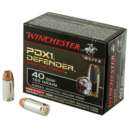 Winchester .40 S&W Defender 165gr Bonded JHP Ammo