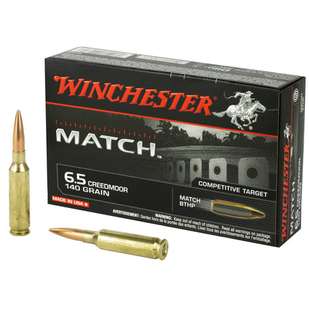 Winchester 6.5mm Creedmoor Match 140gr Sierra MatchKing BTHP Ammo