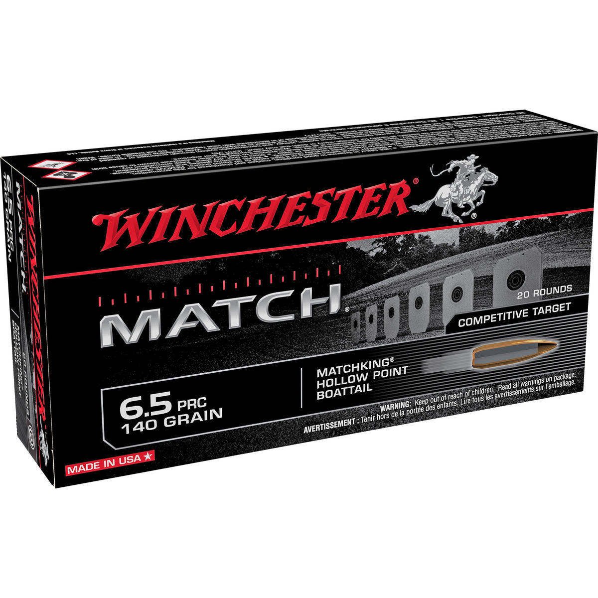 Winchester 6.5 PRC Match 140gr MatchKing HPBT Ammo
